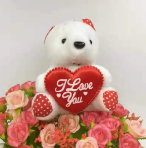 Bear With Heart I Love You Stuffed Toy For Valentine's Day