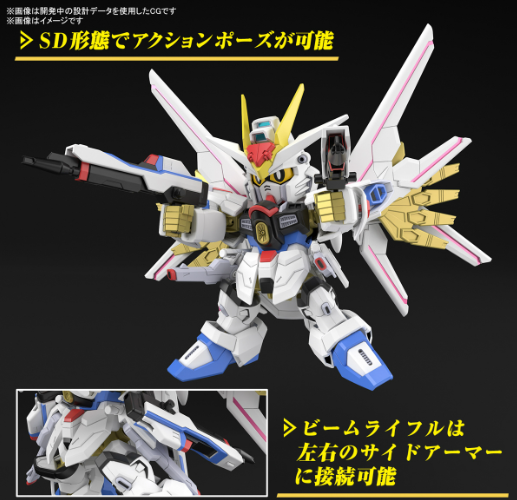 SD Gundam Cross Silhouette Mighty Strike Freedom Gundam (Mobile Suit Gundam SEED Freedom)