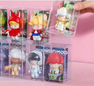 Acrylic Transparent Dustproof Mini Toy Display Box 7.5*12cm