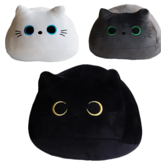 10cm Black Cat Pillow Doll Cute Kitten Plush Toy Dol Plump Animal Plush Toy Soft Gift Suitable For Boys Girls And Friends To Decorate Children New Year Gift Toys For Kids
