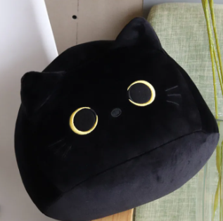 10cm Black Cat Pillow Doll Cute Kitten Plush Toy Dol Plump Animal Plush Toy Soft Gift Suitable For Boys Girls And Friends To Decorate Children New Year Gift Toys For Kids