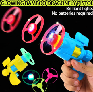 Flying Toys Luminous Flying Fairy Ejecting Outdoor Flying Saucer Spinning Frisbee Kids Toy