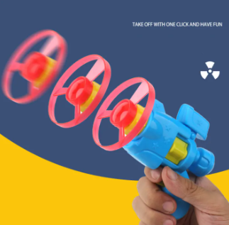 Flying Toys Luminous Flying Fairy Ejecting Outdoor Flying Saucer Spinning Frisbee Kids Toy