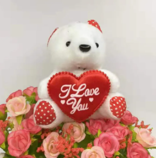 Bear With Heart I Love You Stuffed Toy For Valentine's Day