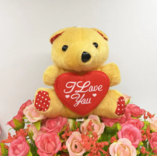 Bear With Heart I Love You Stuffed Toy For Valentine's Day